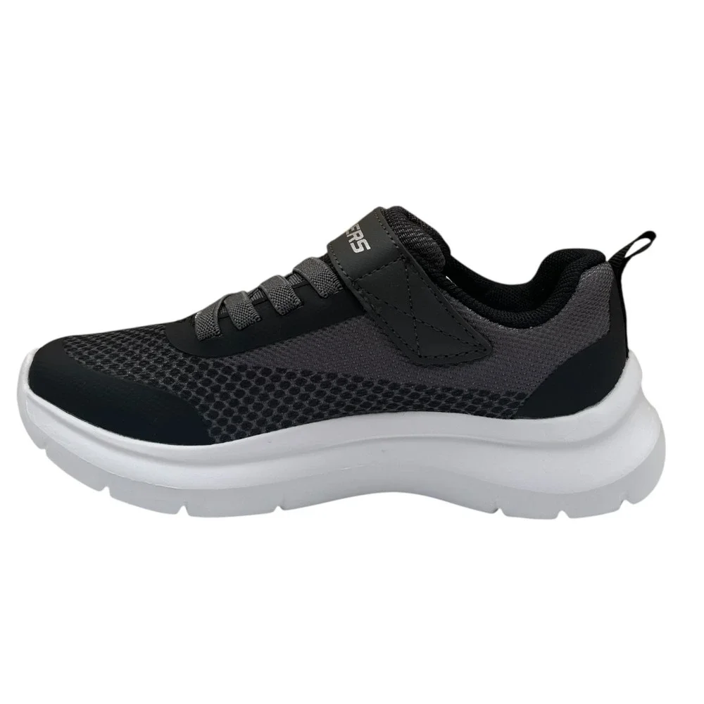 Skechers Squad Little Boys Slip-on Sneakers Size 13 Gray Charcoal Black Shoes